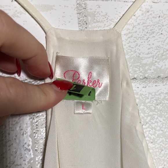 Parker White Beaded Embellished Cami dress - Picture 8 of 11